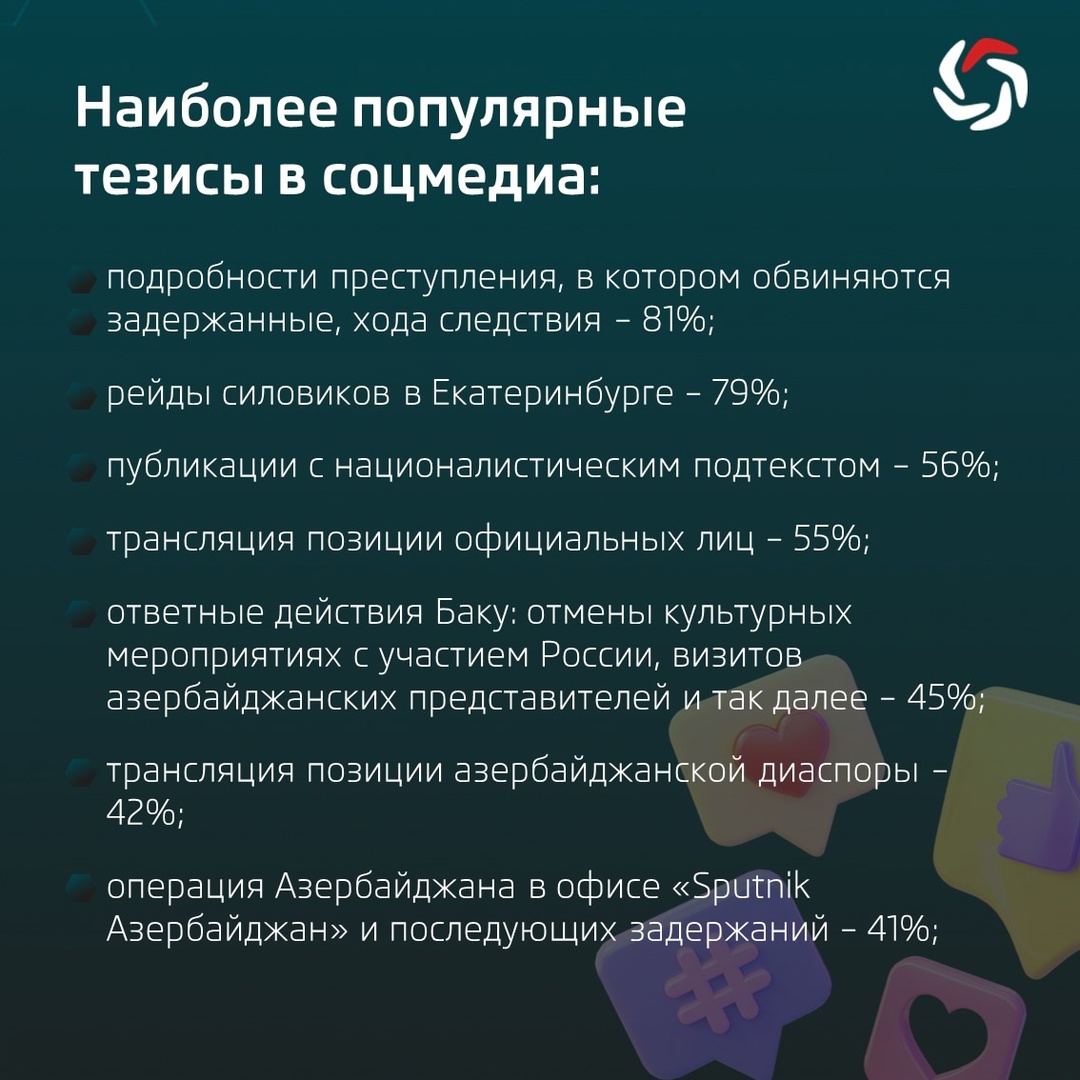 Эксперты АО «Крибрум» провели исследование реакции пользователей на конфликт России и Азербайджайна, который широко обсуждался как в СМИ, так и в соцсетях.