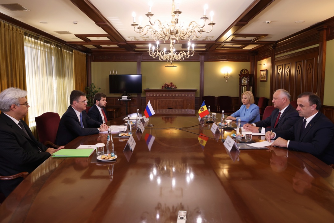 Александр Новак: Россия готова рассмотреть варианты сотрудничества с Молдавией во всех сферах, в том числе в экономике и энергетике