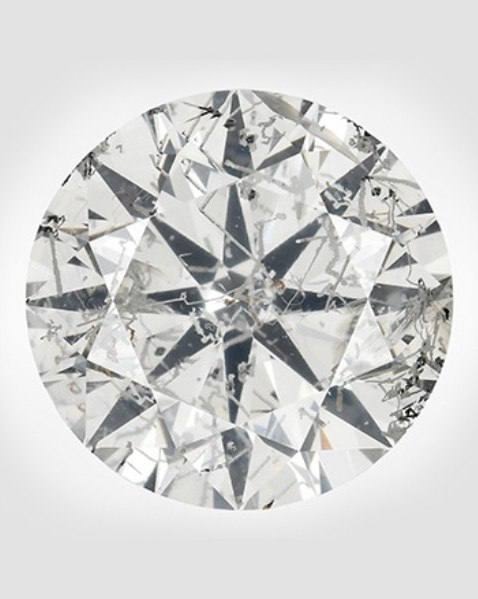 Лабиринт в бриллианте Такой рисунок в круглом алмазе весом 5,19 карата создали пороки поверхности — «каналы»