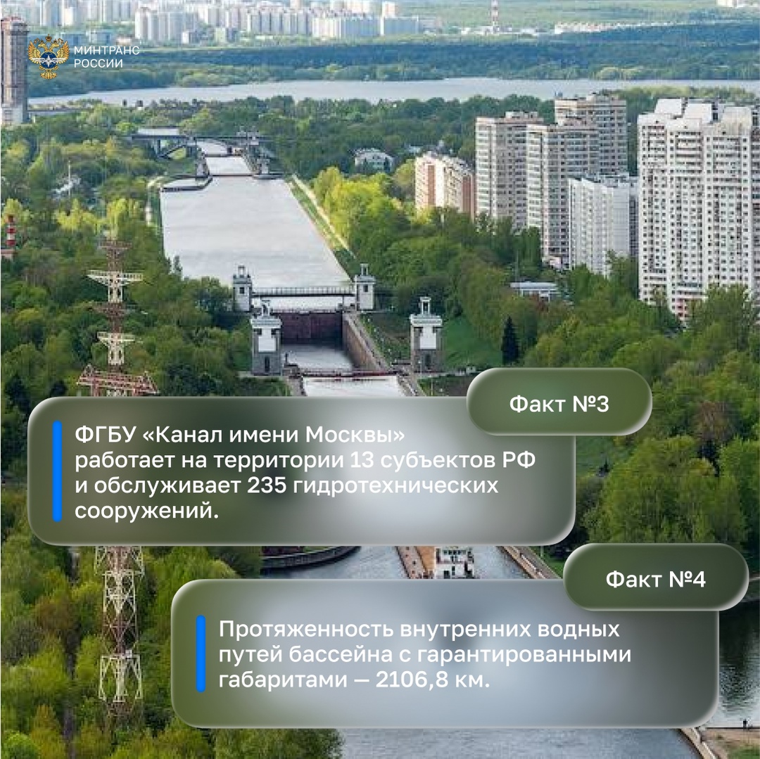 Чем интересен Канал имени Москвы? Хоть он и носит название столицы, на самом деле Канал объединяет 13 субъектов РФ, а общая протяженность внутренних водных…