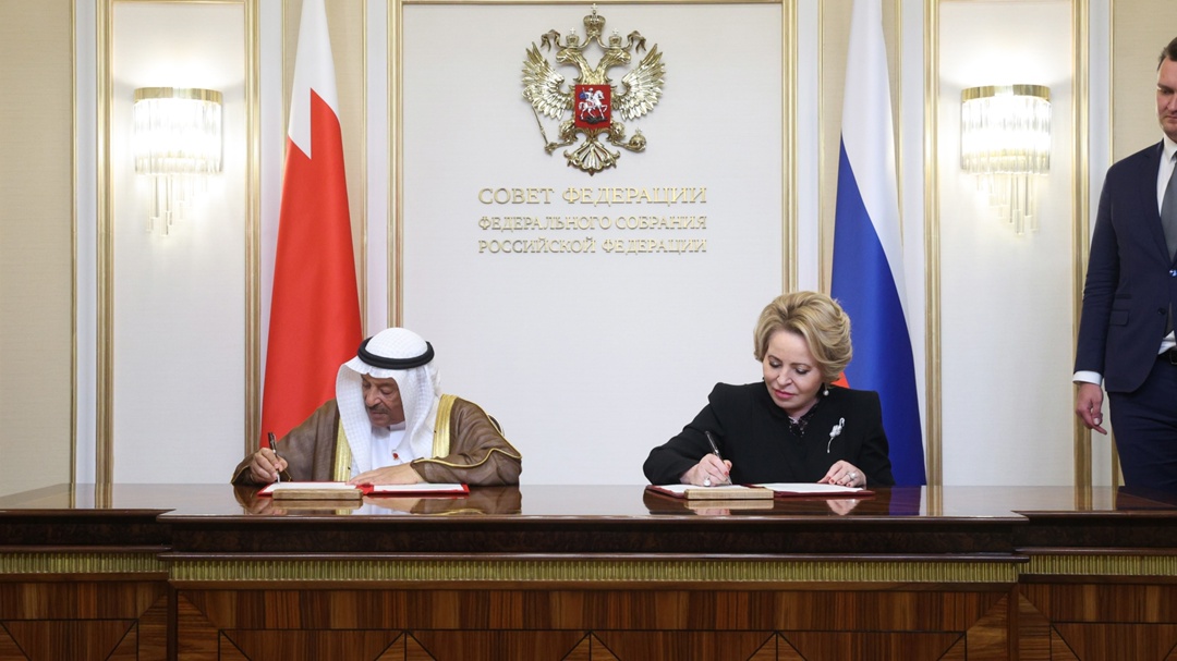 Валентина Матвиенко: Расширение связей регионов, малого и среднего бизнеса позволит нарастить торгово-экономическое сотрудничество России и Бахрейна