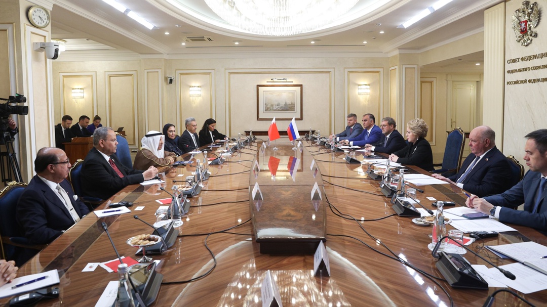 Валентина Матвиенко: Расширение связей регионов, малого и среднего бизнеса позволит нарастить торгово-экономическое сотрудничество России и Бахрейна