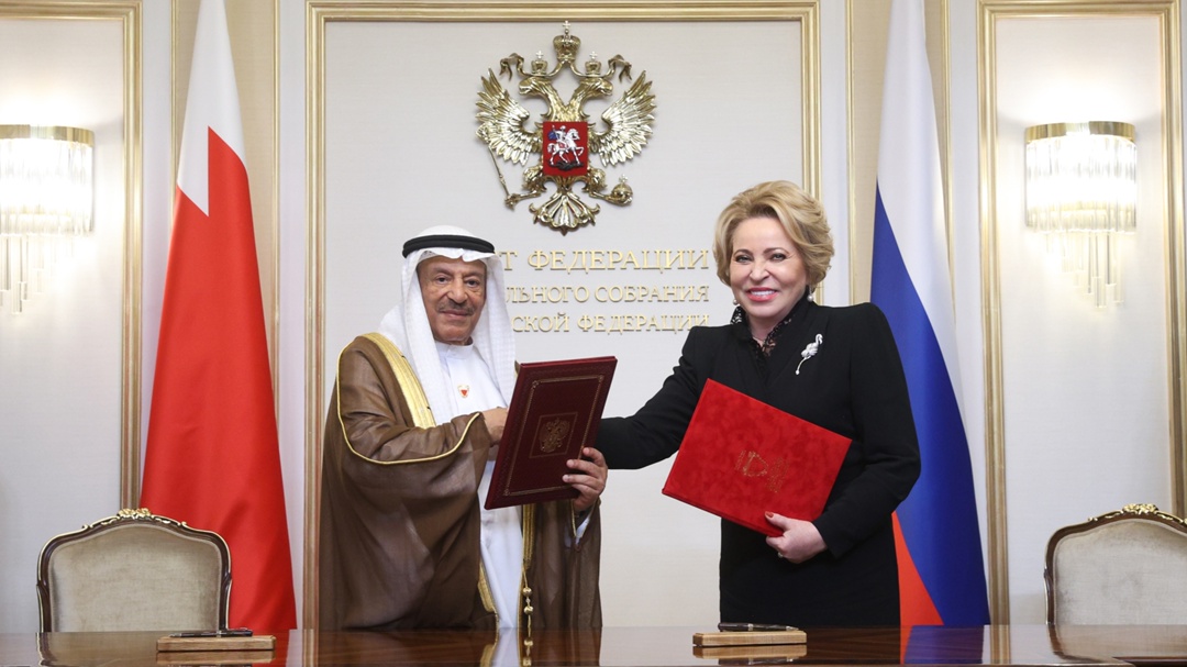 Валентина Матвиенко: Расширение связей регионов, малого и среднего бизнеса позволит нарастить торгово-экономическое сотрудничество России и Бахрейна