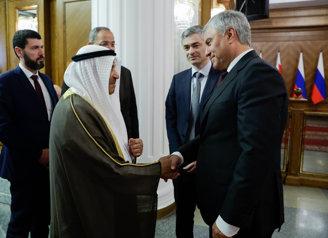 Председатель Государственной Думы Вячеслав Володин провел встречу с Председателем Консультативного совета Национального собрания Королевства Бахрейн Али Бен…