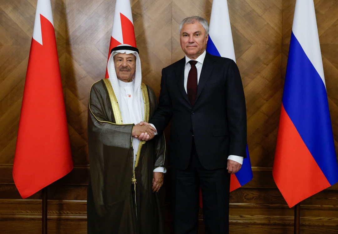 Председатель Государственной Думы Вячеслав Володин провел встречу с Председателем Консультативного совета Национального собрания Королевства Бахрейн Али Бен…