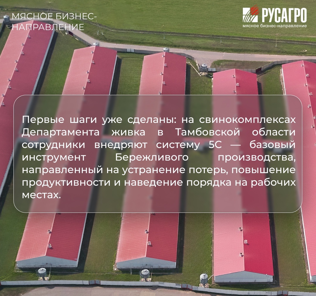 Мясной бизнес «Русагро» продолжает формировать современную культуру труда, делая особый акцент на порядок, эффективность и постоянное совершенствование