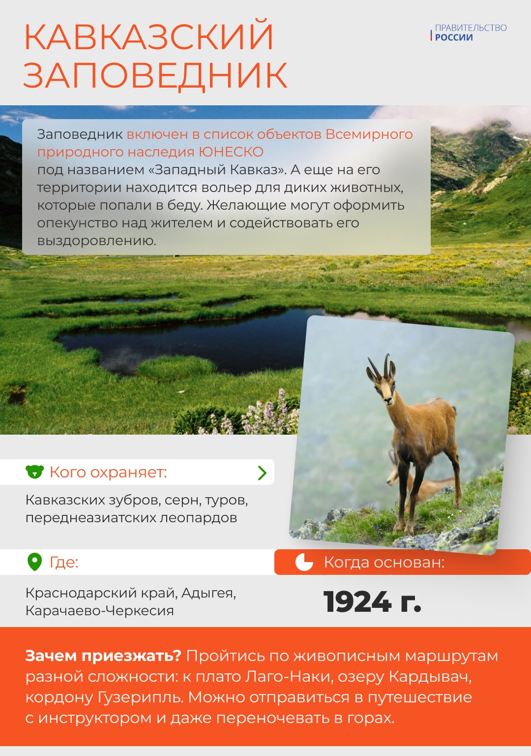 В России особо охраняемые природные территории, в том числе национальные парки и заповедники, занимают около 14% страны.