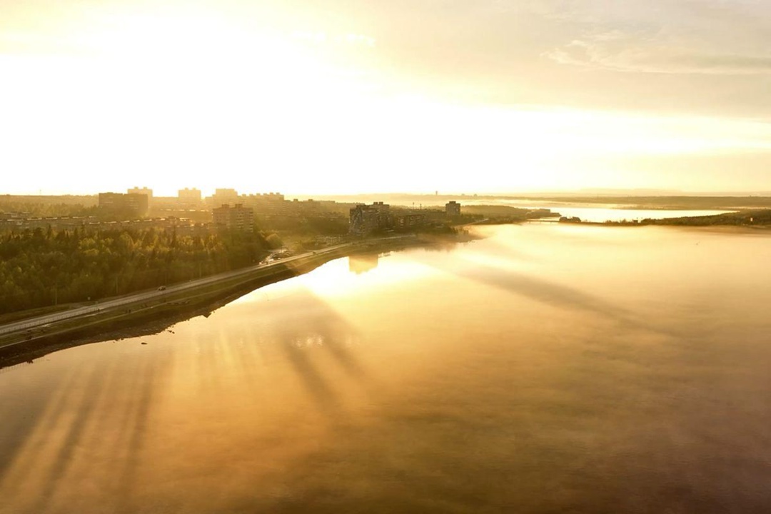 Так выглядит Мончегорск на рассвете