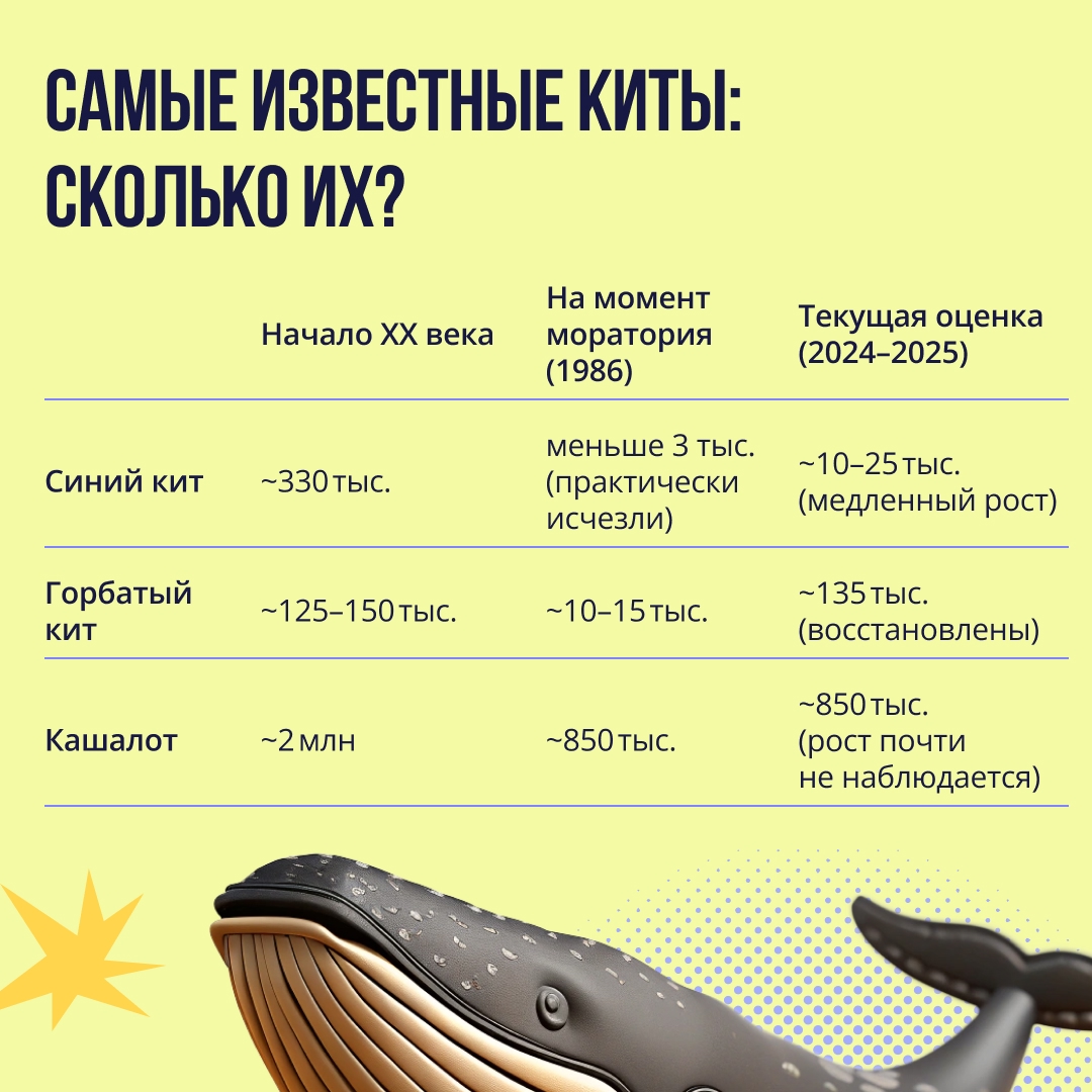 Всемирный день китов и дельфинов XX век чуть не поставил точку в истории китов