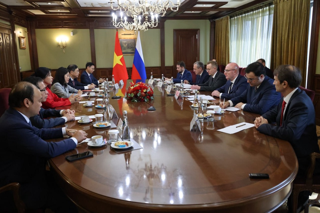 Вице-премьер Дмитрий Чернышенко провел рабочую встречу с Нго Фыонг Ли, супругой генерального секретаря ЦК Компартии Вьетнама То Лама