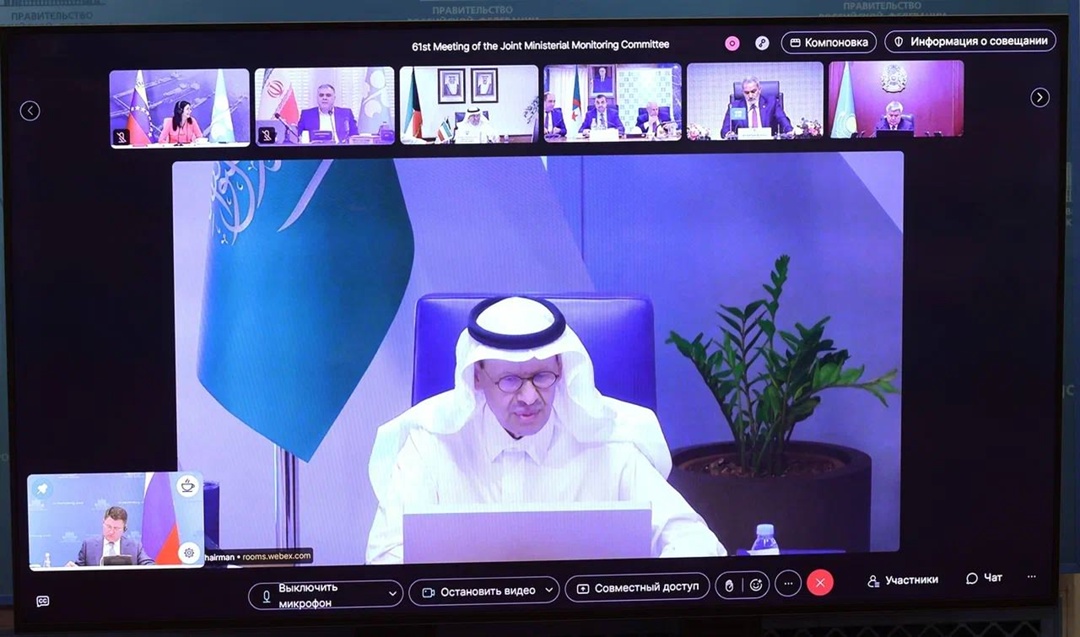 Александр Новак провел 61-е заседание совместного министерского мониторингового комитета стран ОПЕК+