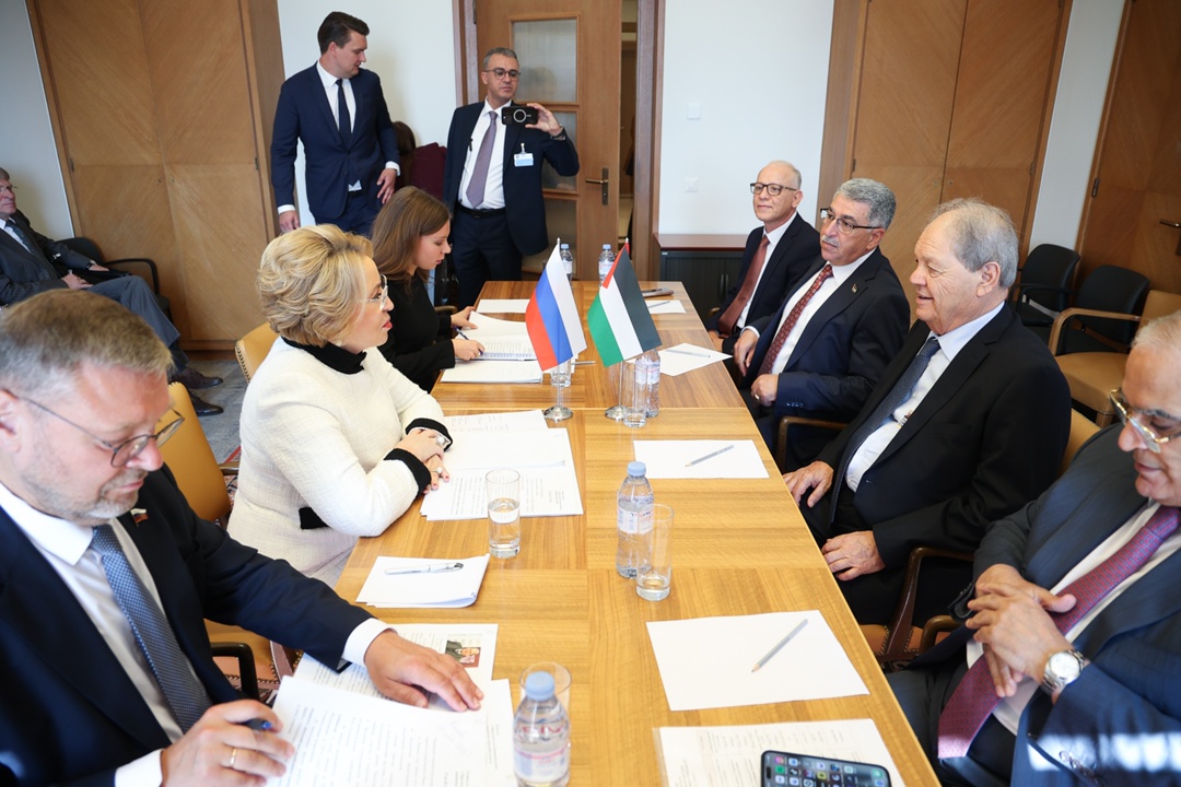 Валентина Матвиенко: Российские парламентарии продолжают продвигать палестинский вопрос в межпарламентских структурах