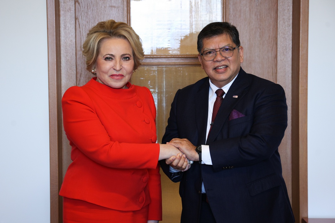 Валентина Матвиенко: Взаимодействие России и Малайзии в последние годы существенно активизировалось, в том числе и по парламентской линии