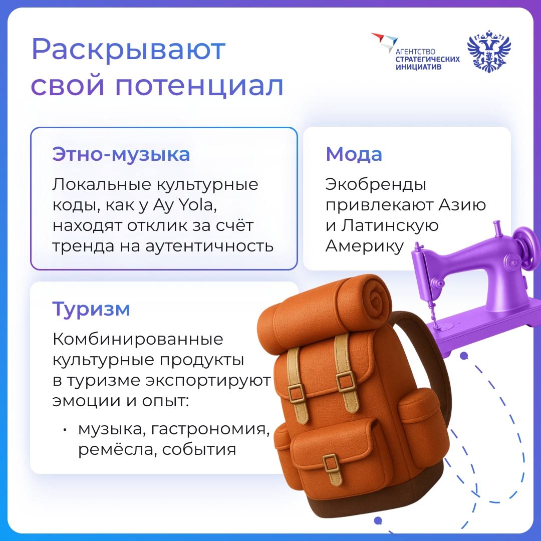 Креативная экономика помогает российским креаторам заявить о себе на весь мир. Смотрите сами