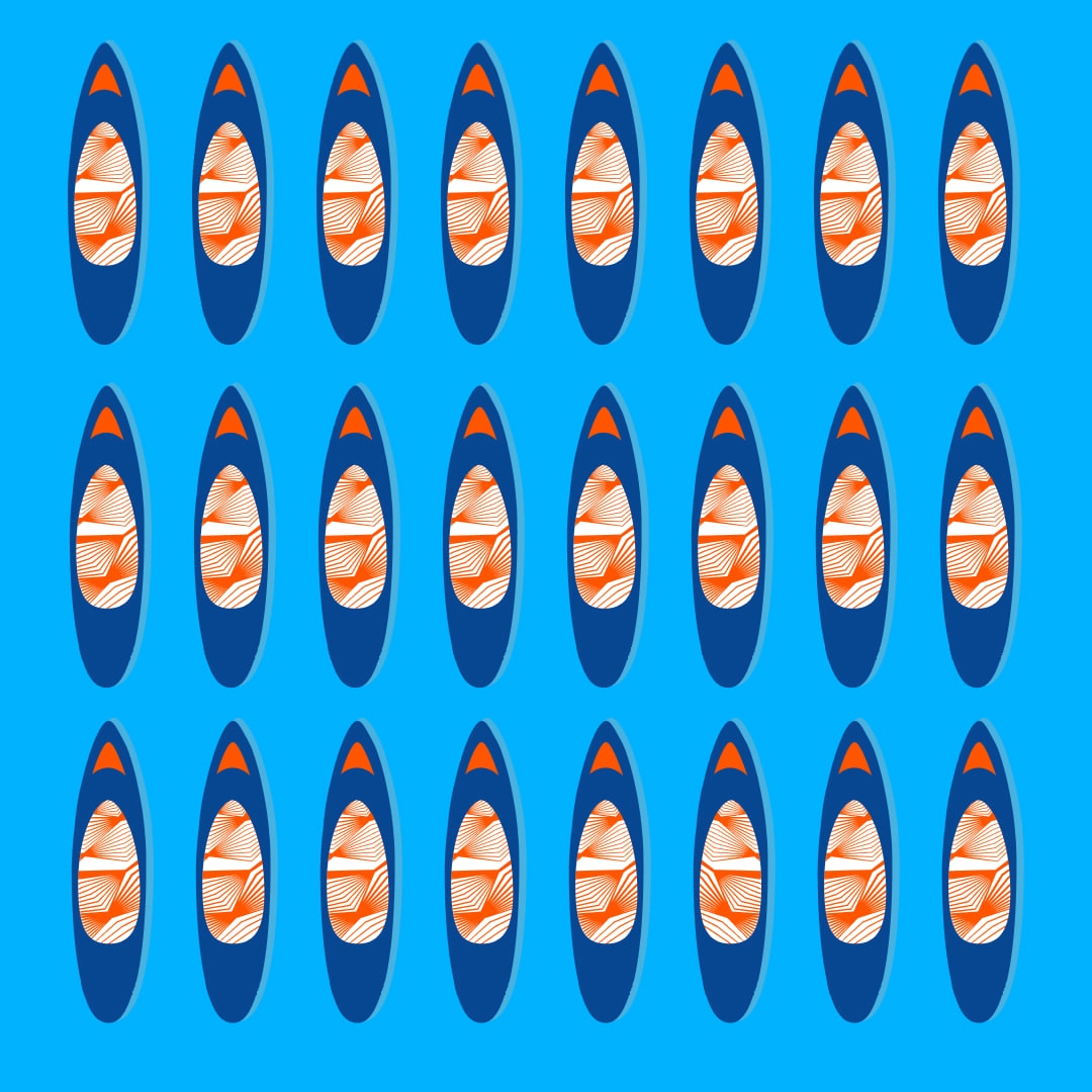 Тысячи ярких сапов заполнили реки и каналы Петербурга на фестивале «Фонтанка SUP»