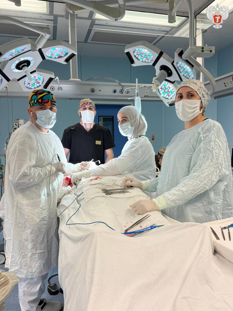 Врачи Чеченской Республики впервые выполнили биопсию сторожевого лимфоузла с системой МАРС