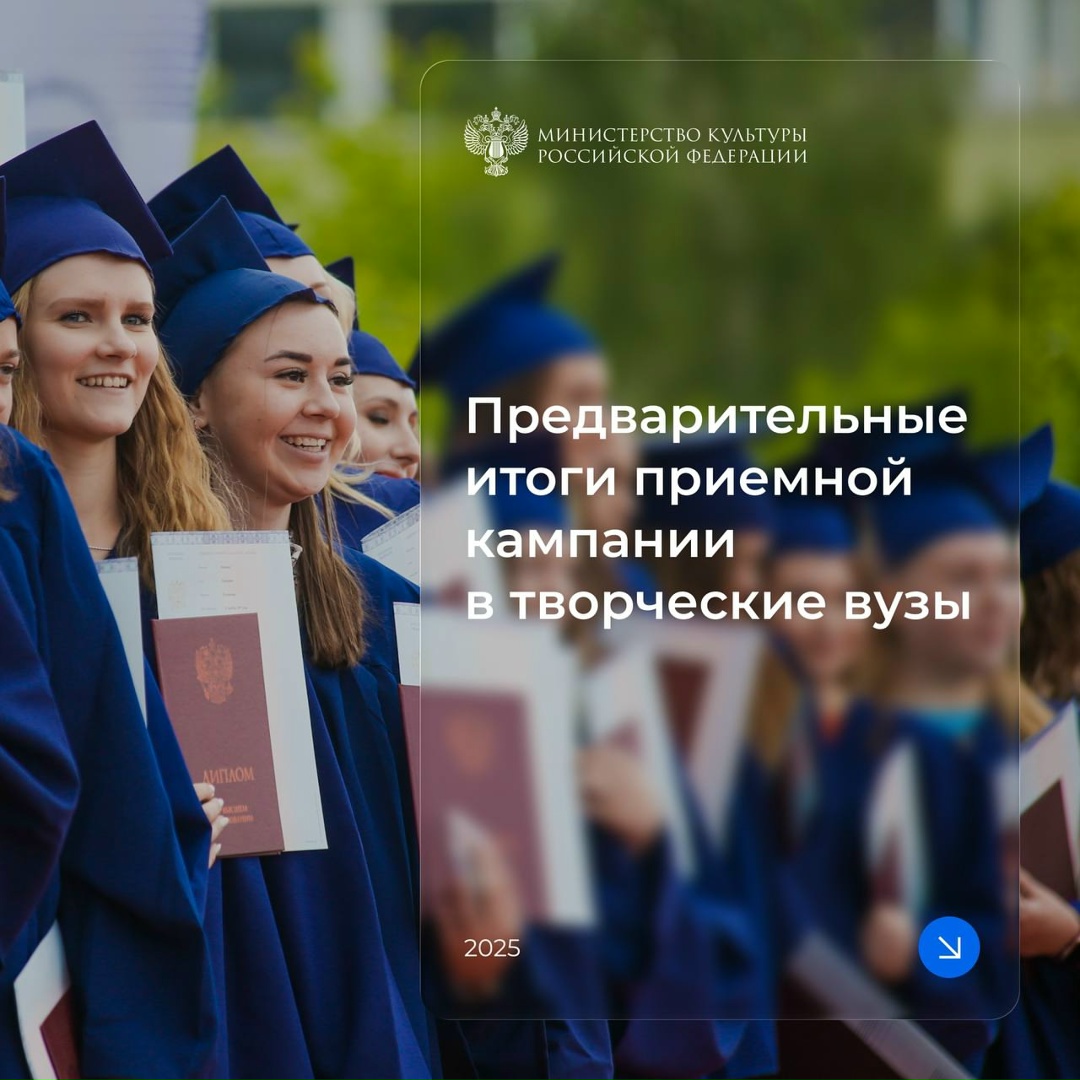 Абитуриенты подали свыше 85 тыс. заявлений в творческие вузы, самыми востребованными направлениями стали актёрское мастерство и режиссура кино и телевидения