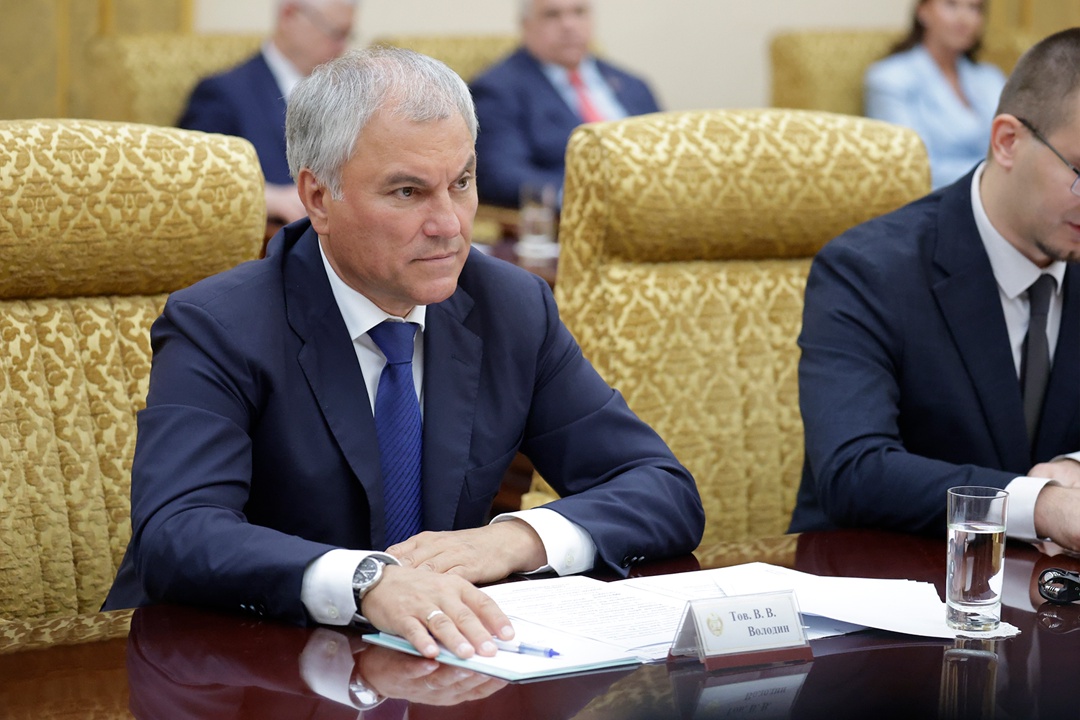 В Пхеньяне состоялась встреча Председателя Государственной Думы Вячеслава Володина и Председателя Президиума Верховного народного собрания Корейской…