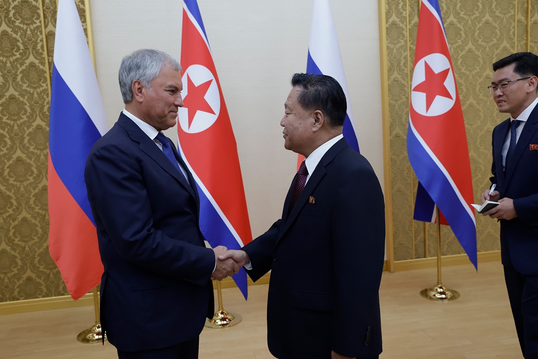 В Пхеньяне состоялась встреча Председателя Государственной Думы Вячеслава Володина и Председателя Президиума Верховного народного собрания Корейской…