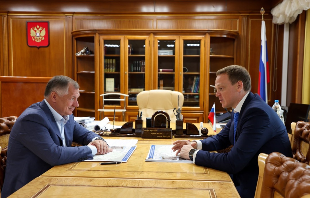 Марат Хуснуллин провел встречу с губернатором Рязанской области Павлом Малковым