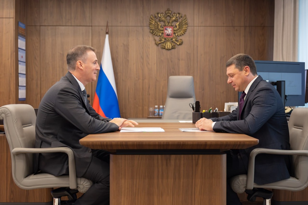 Дмитрий Патрушев и врио главы Тамбовской области Евгений Первышов обсудили развитие сельского хозяйства и вопросы экологии региона