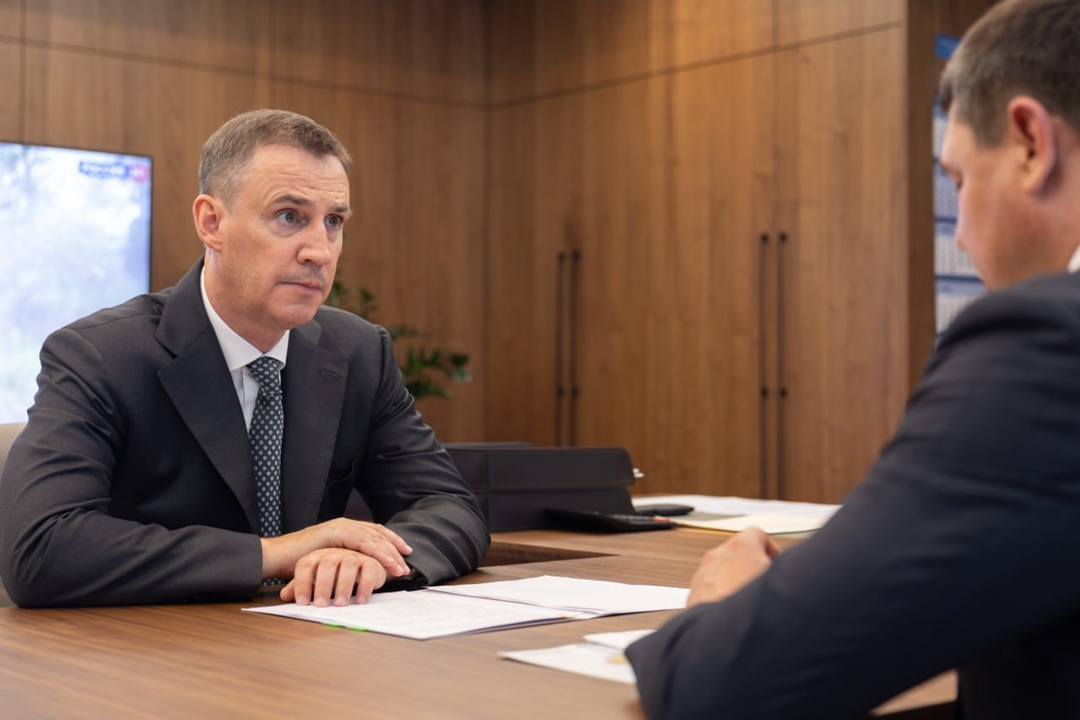 Дмитрий Патрушев и врио главы Тамбовской области Евгений Первышов обсудили развитие сельского хозяйства и вопросы экологии региона