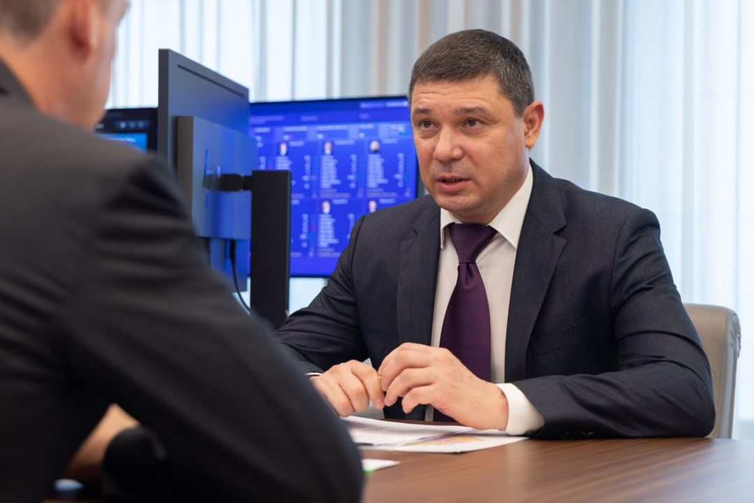 Дмитрий Патрушев и врио главы Тамбовской области Евгений Первышов обсудили развитие сельского хозяйства и вопросы экологии региона