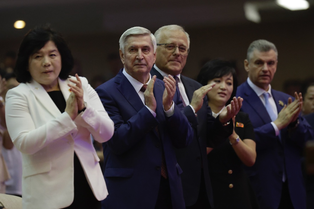 Торжественный концерт в честь 80-й годовщины Освобождения Кореи от японского колониального господства состоялся в Пхеньяне.