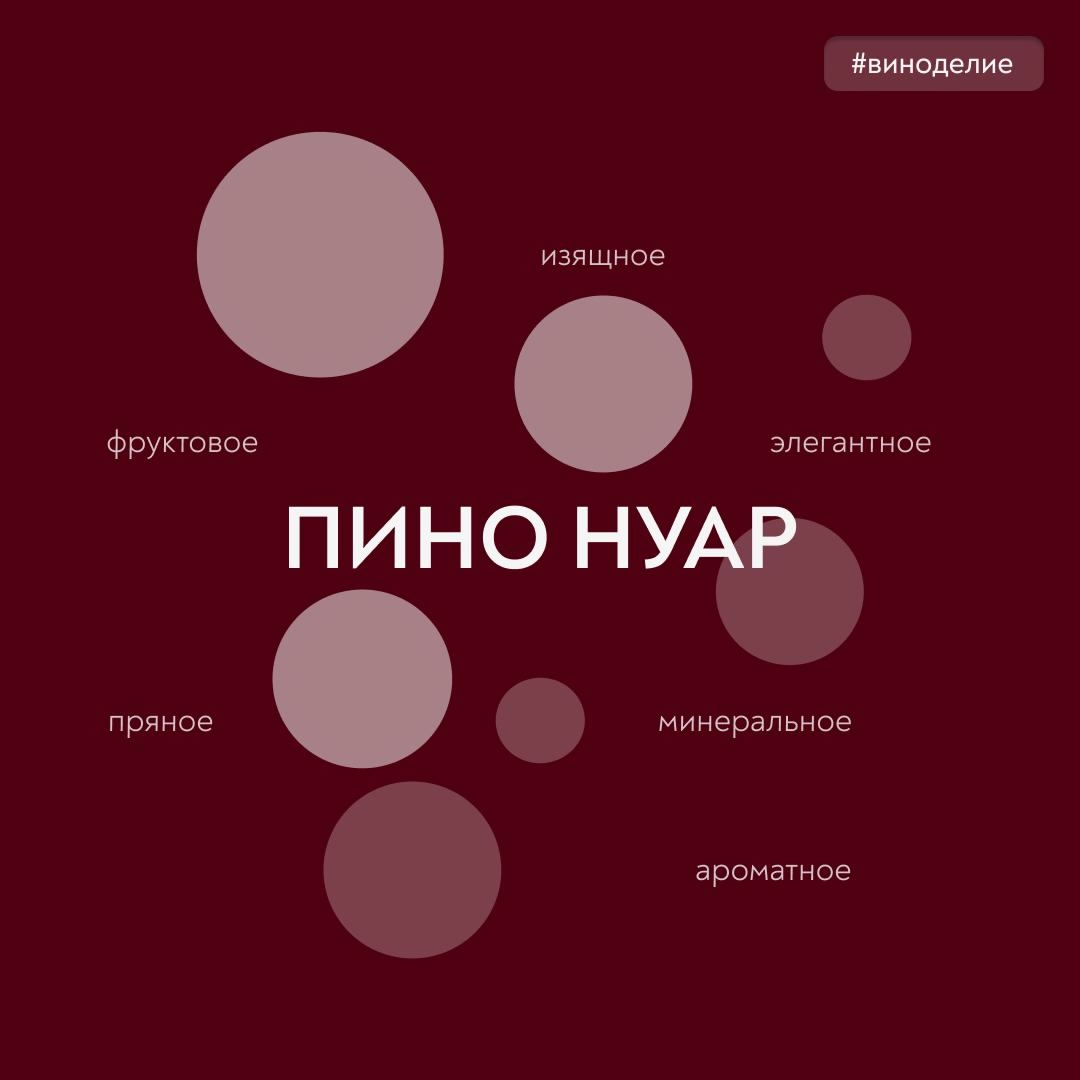 Красота в деталях! Новый герой нашей совместной с «Винным гидом России» рубрики #вино_недели – благородный и сложный Пино Нуар.