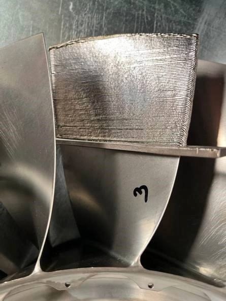 Наши двигателестроители отработали технологию восстановления пера лопатки с помощью 3D-печати