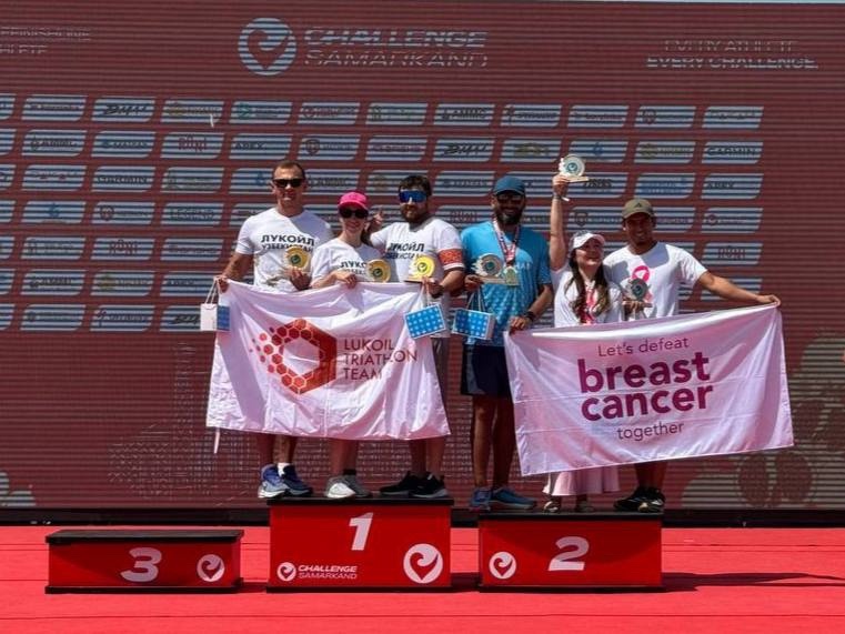 Команда ЛУКОЙЛа на международном триатлоне