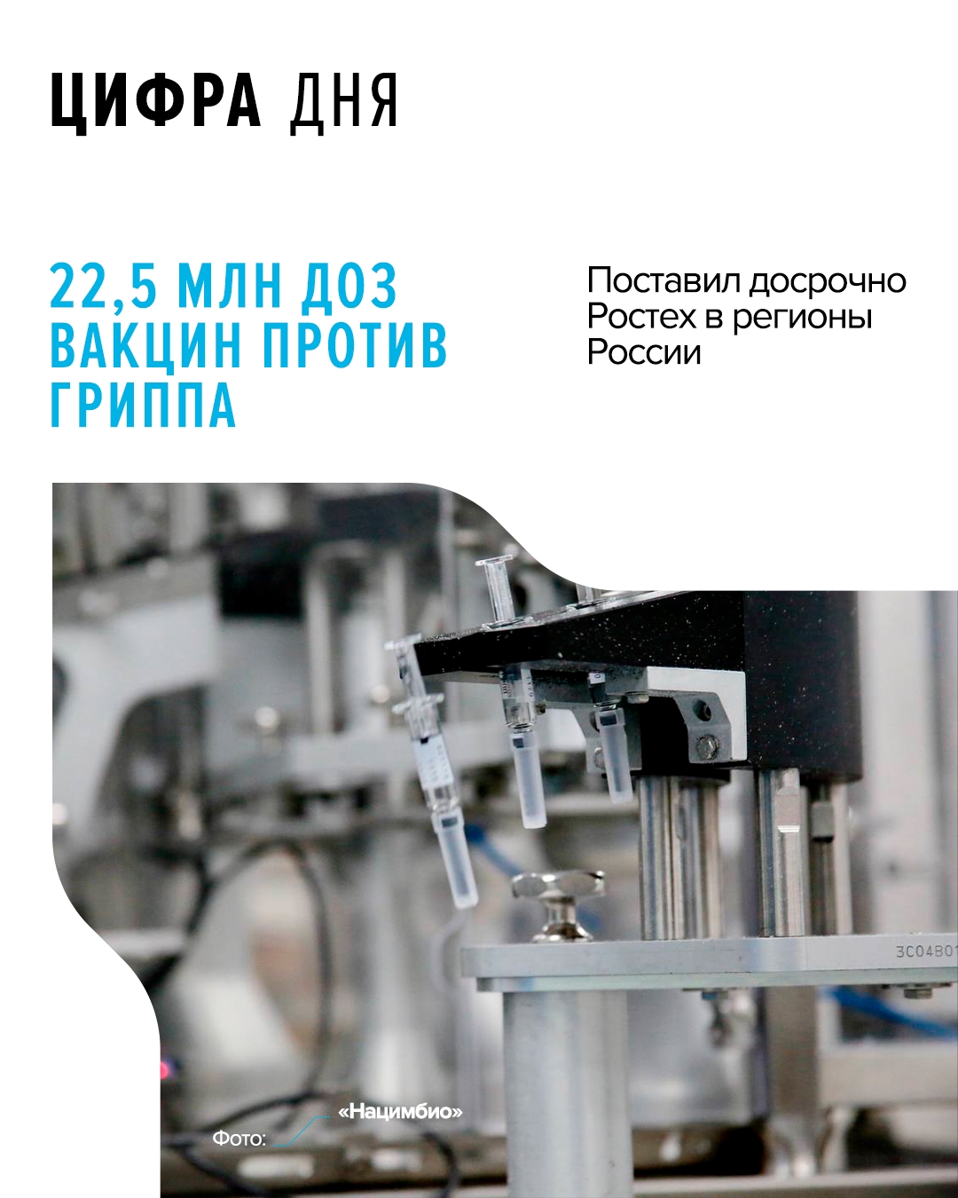 В рамках Национального календаря профилактических прививок российские медучреждения получают вакцины «Совигрипп», «Ультрикс Квадри» и «Флю-М» от холдинга…