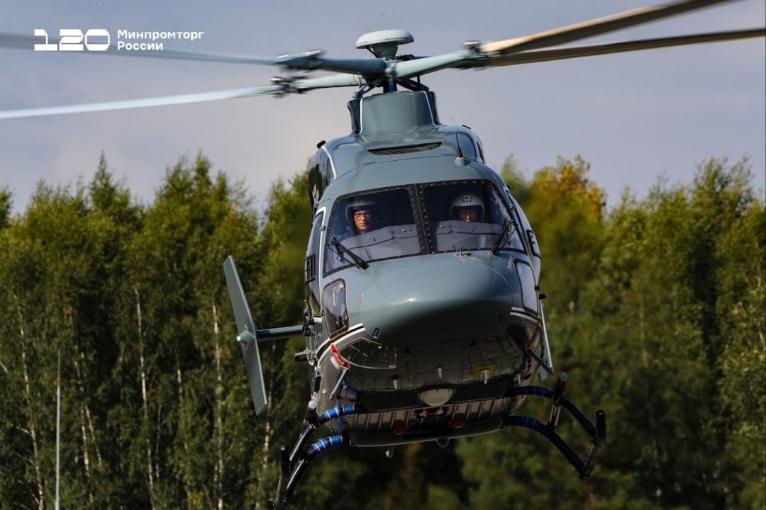 Импортозамещенный вертолет «Ансат» совершил первый полёт с отечественным двигателем ВК-650В