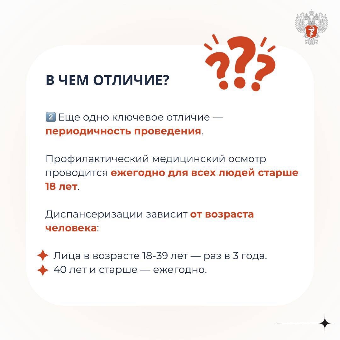 #МинздравОтвечает: Чем диспансеризация отличается от профилактического медицинского осмотра?