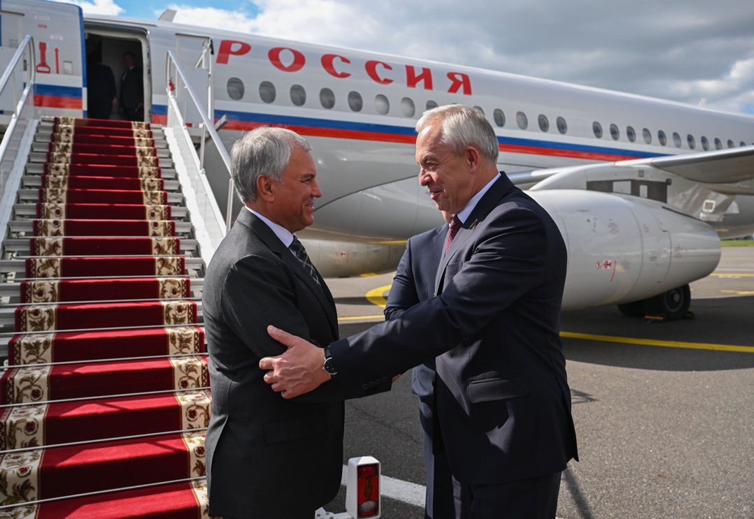Председатель Парламентского собрания Союза Беларуси и России, Председатель Государственной Думы Вячеслав Володин прибыл с рабочим визитом в город Могилев…