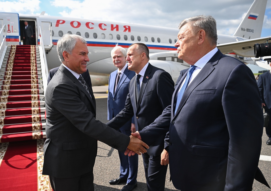 Председатель Парламентского собрания Союза Беларуси и России, Председатель Государственной Думы Вячеслав Володин прибыл с рабочим визитом в город Могилев…