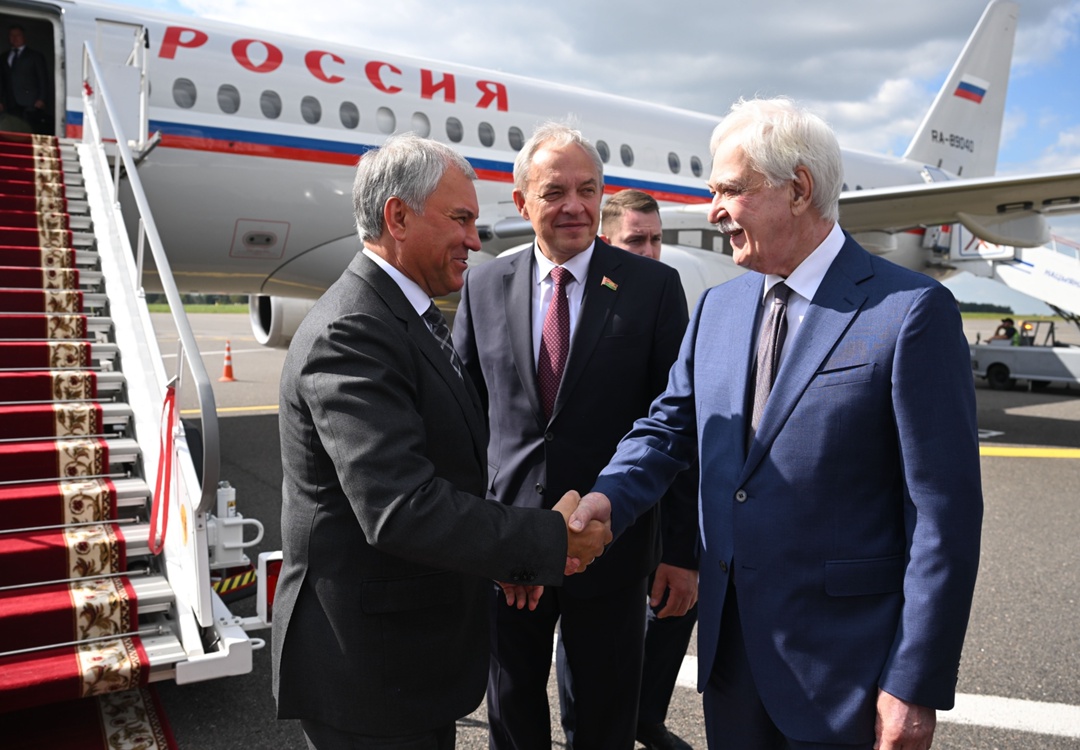 Председатель Парламентского собрания Союза Беларуси и России, Председатель Государственной Думы Вячеслав Володин прибыл с рабочим визитом в город Могилев…