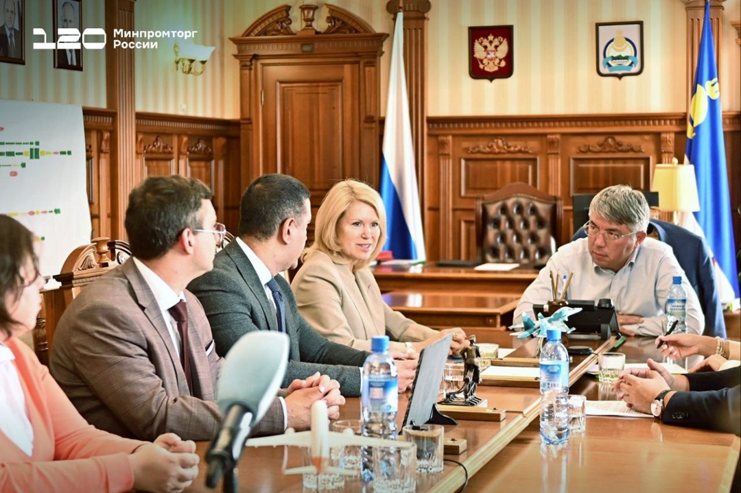 Екатерина Приезжева и Алексей Цыденов обсудили развитие маркировки в Бурятии