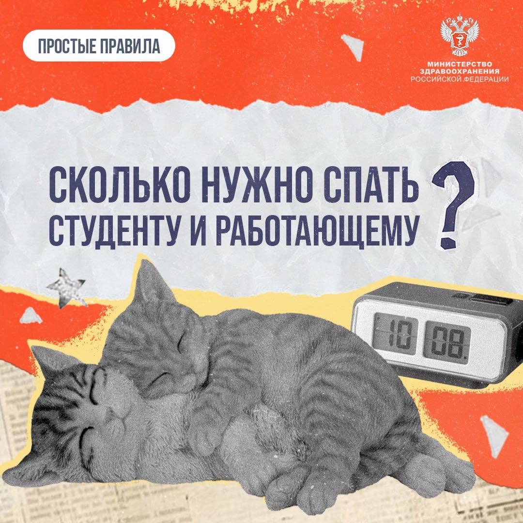 #ПростыеПравила: Сколько нужно спать студенту и работающему