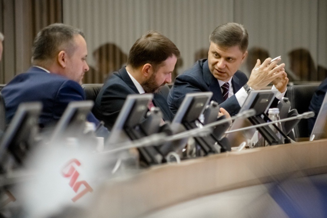 Замруководителя Администрации Президента Максим Орешкин и глава Минтранса Андрей Никитин посетили Главный центр управления РЖД