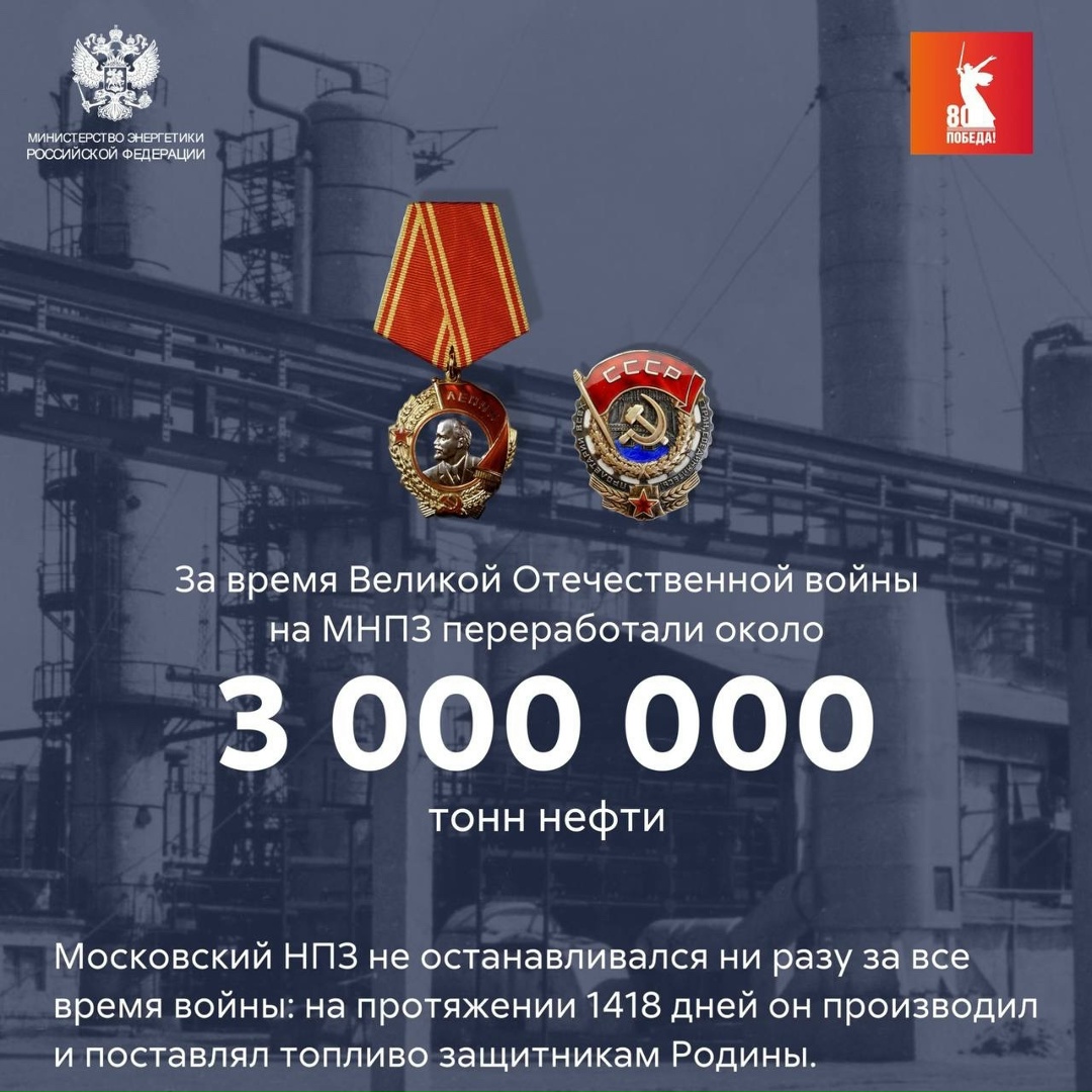 Героическая история Московского НПЗ