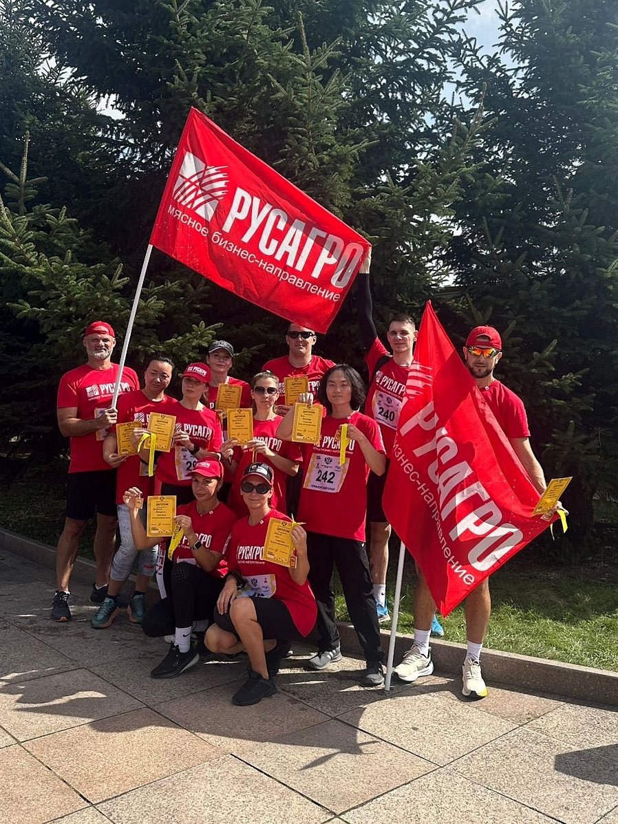 Всероссийский день бега «Кросс нации» прошел в Уссурийске. Среди участников ярко показала себя команда «Русагро-Приморье».