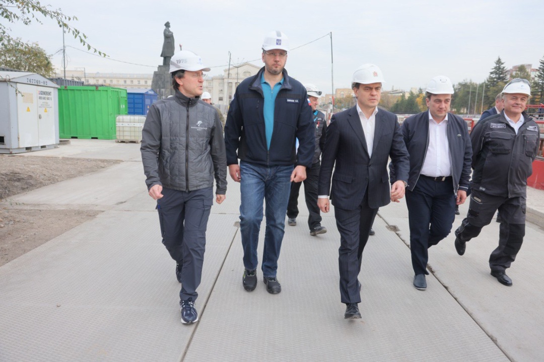 В Красноярске запустили тоннелепроходческий комплекс (ТПМК) между станциями «Площадь Революции» и «Вокзальная» метротрамвая