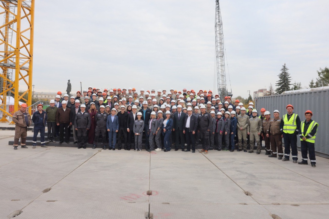 В Красноярске запустили тоннелепроходческий комплекс (ТПМК) между станциями «Площадь Революции» и «Вокзальная» метротрамвая