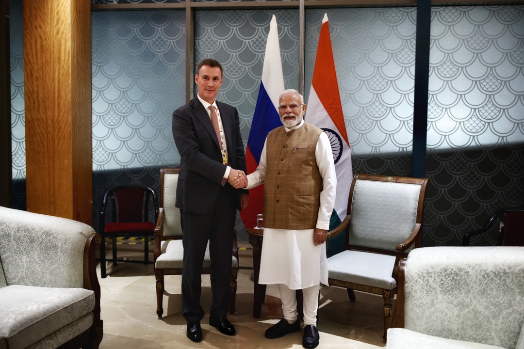 Дмитрий Патрушев встретился с премьер-министром Республики Индия Нарендрой Моди.