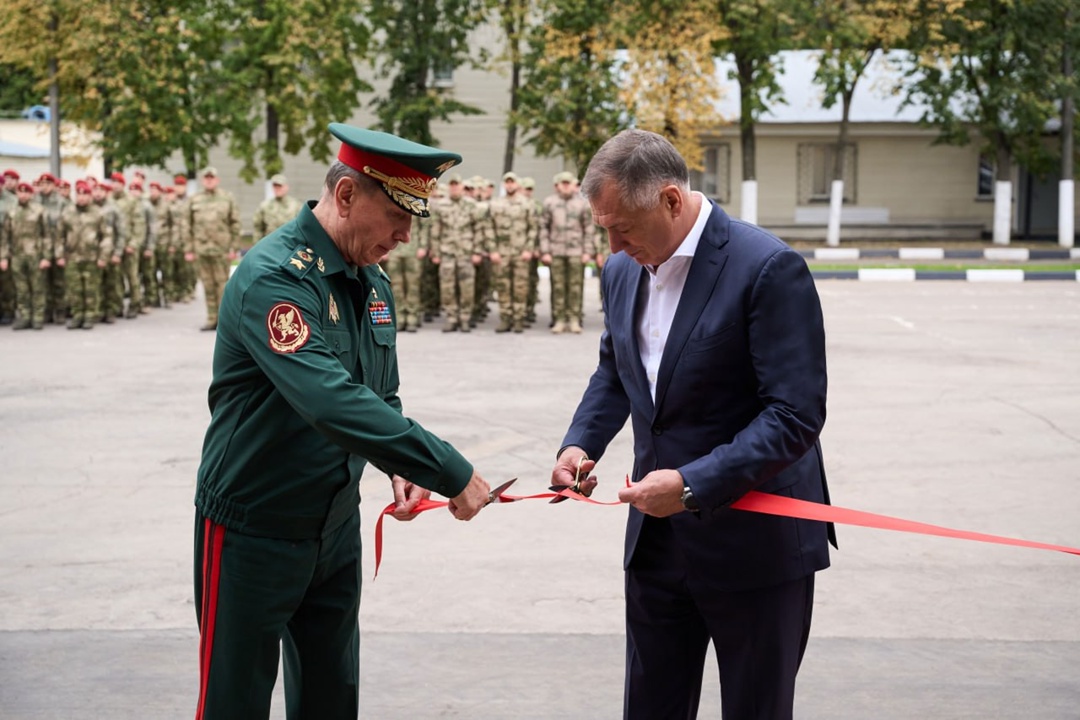 Марат Хуснуллин принял участие в открытии комплекса для подразделения Росгвардии.