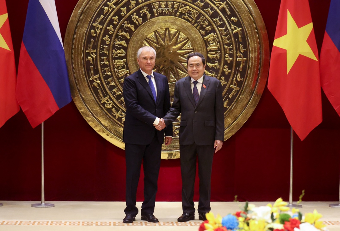 В Ханое состоялась встреча Председателя Государственной Думы Вячеслава Володина с Председателем Национального собрания Социалистической Республики Вьетнам Чан…