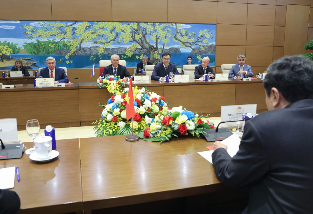 В Ханое состоялась встреча Председателя Государственной Думы Вячеслава Володина с Председателем Национального собрания Социалистической Республики Вьетнам Чан…