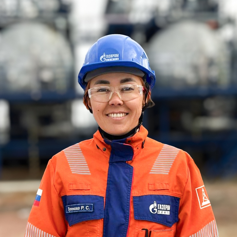Риза Тупенова работает вахтой на нашем Чаяндинском месторождении в Восточной Сибири. Она следит за качеством углеводородов и знает все о холодной нефти.