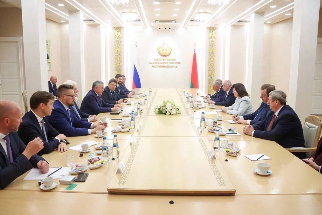 Состоялась встреча делегации Совета Федерации с Председателем Совета Республики Национального собрания Республики Беларусь Натальей Кочановой